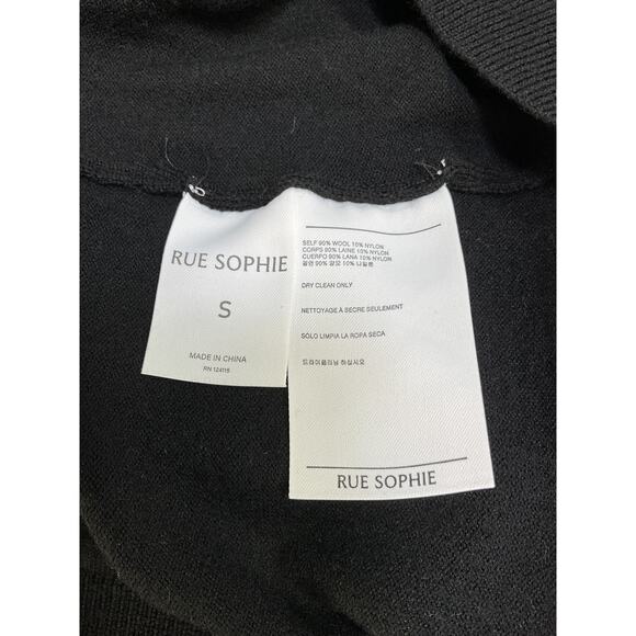 Rue Sophie 'Mona' Black Wool Button Down Cardigan Size S - Picture 5 of 5